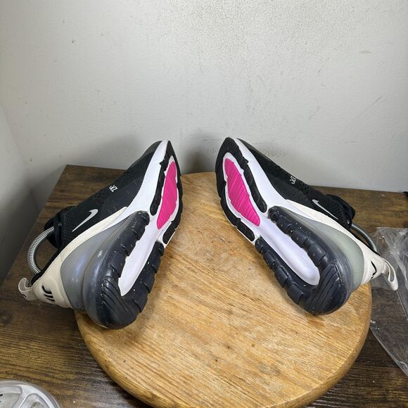 Nike Air Max 270 Shoes Womens Size 8.5 Black White Running Sneakers DZ7736-002
